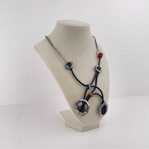 Modernist Designer Statement Anne-Marie Chagnon Necklace Artwear Artisian Rare